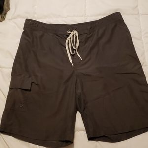 Merona, Large, Gray Swimming Trunks